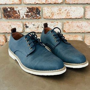 Deer Stags | Memory Foam Roy Dress Comfort Oxford | Navy | Size 4M (Youth)